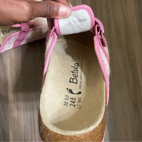 Birkenstock, Betula Woven Plaid Clogs - Picture 13 of 16